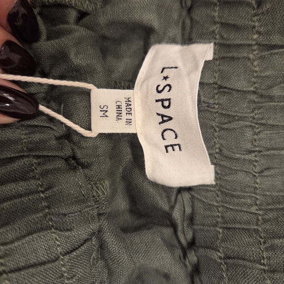 L*Space High Waist Green Shorts - Picture 7 of 8